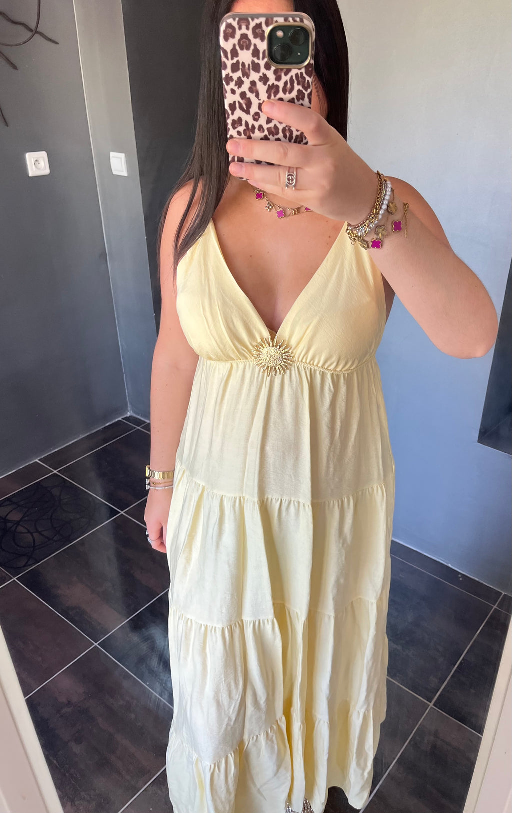 Robe soleil jaune