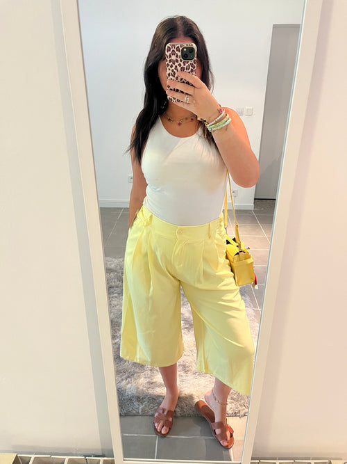 Bermuda long jaune