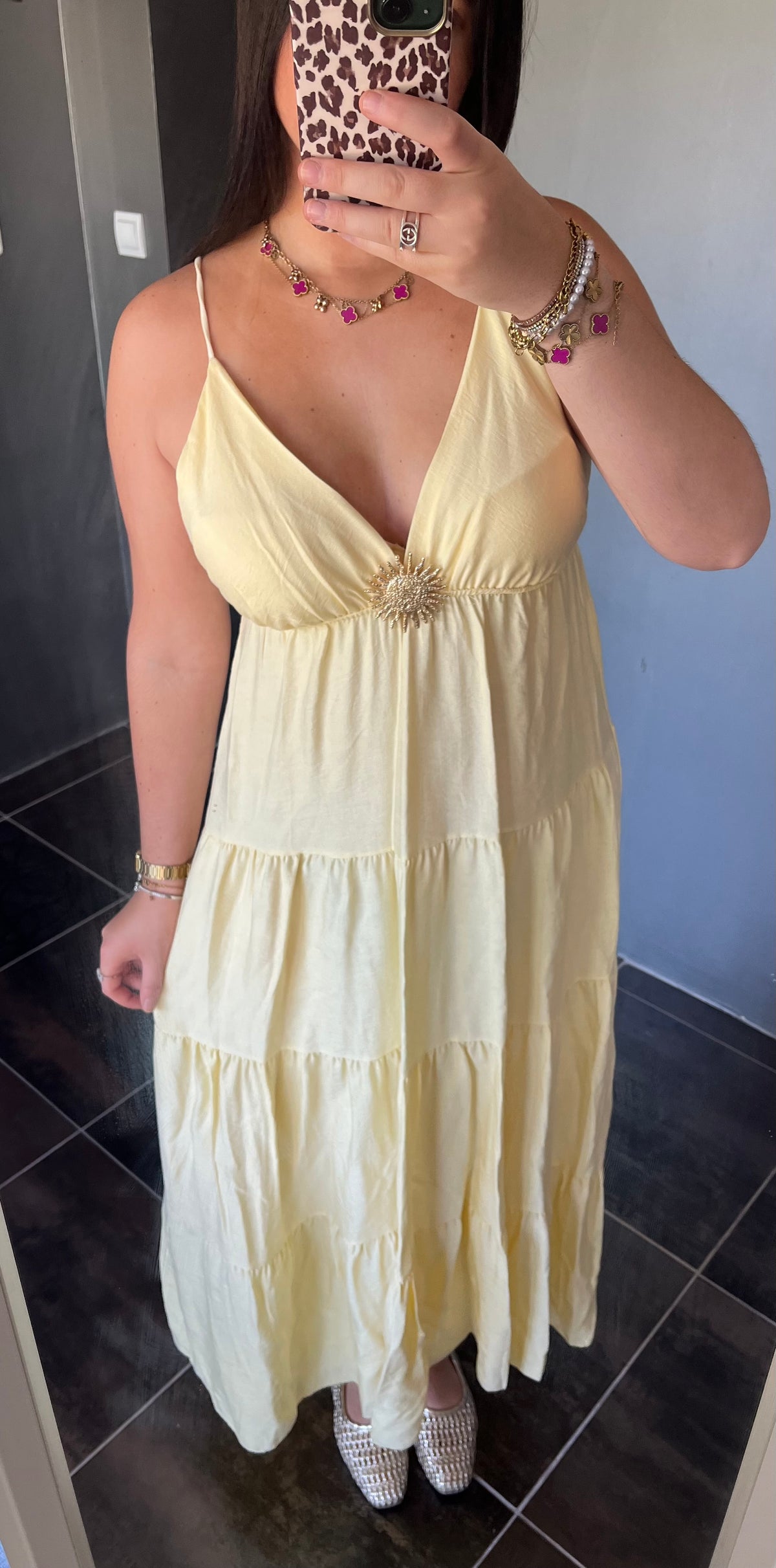 Robe soleil jaune