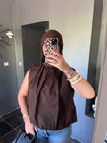 Haut marron nœud