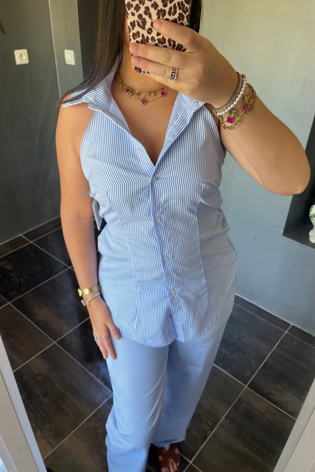 Ensemble à rayure