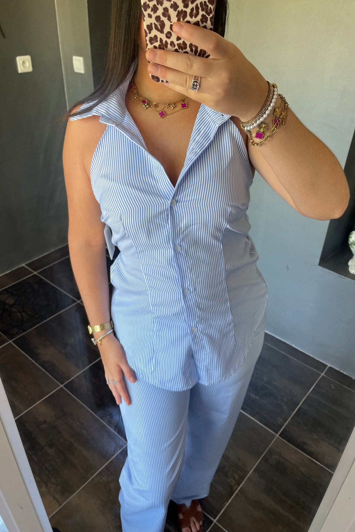 Ensemble à rayure