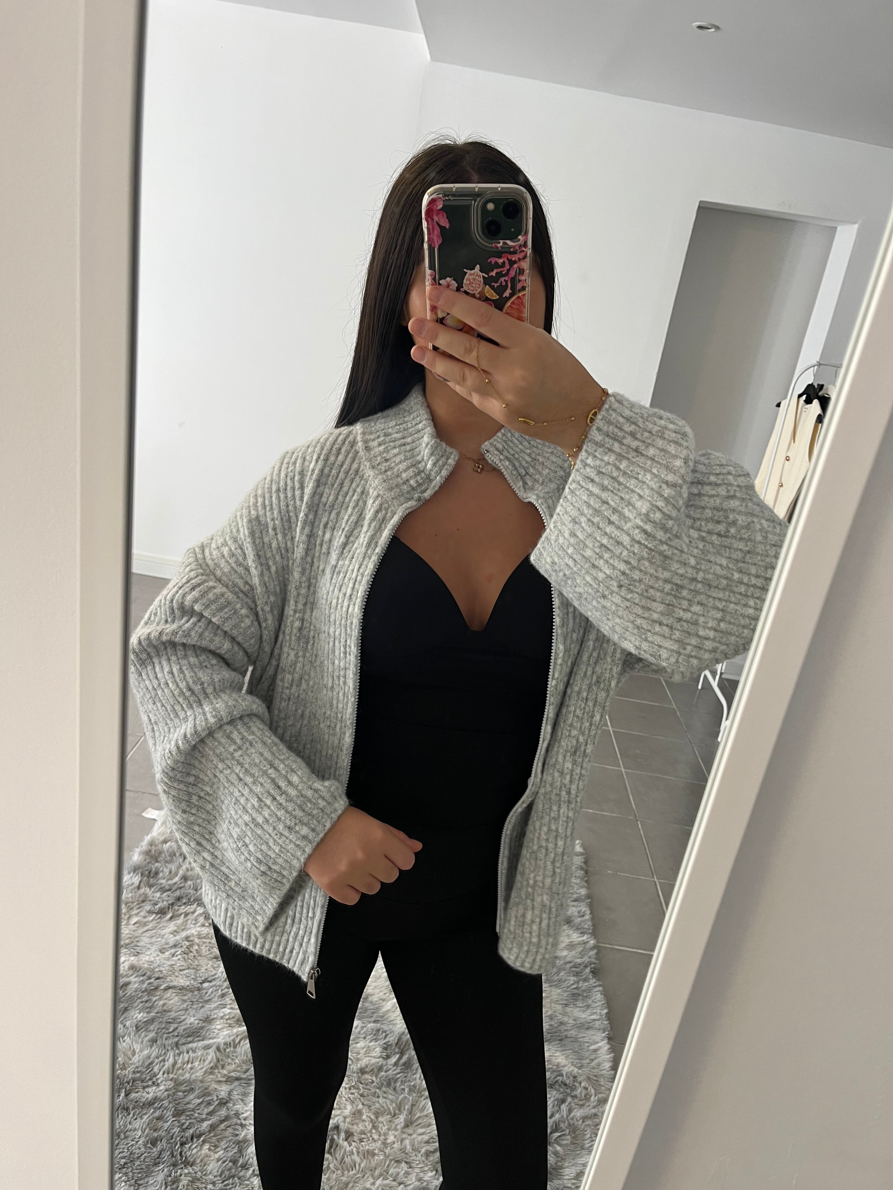 Gilet gris clair