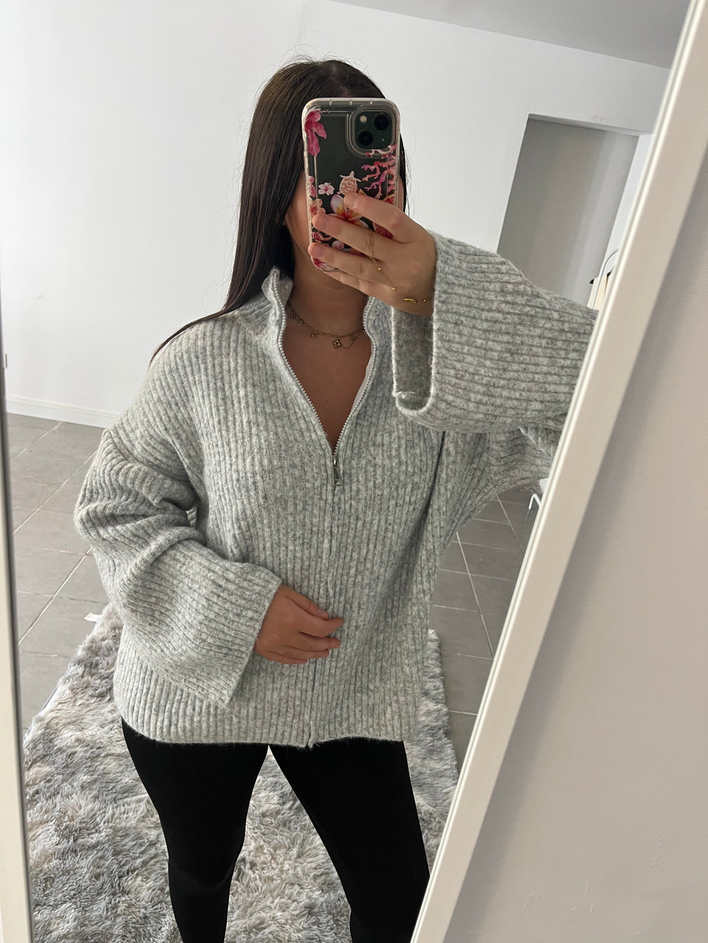 Gilet gris clair