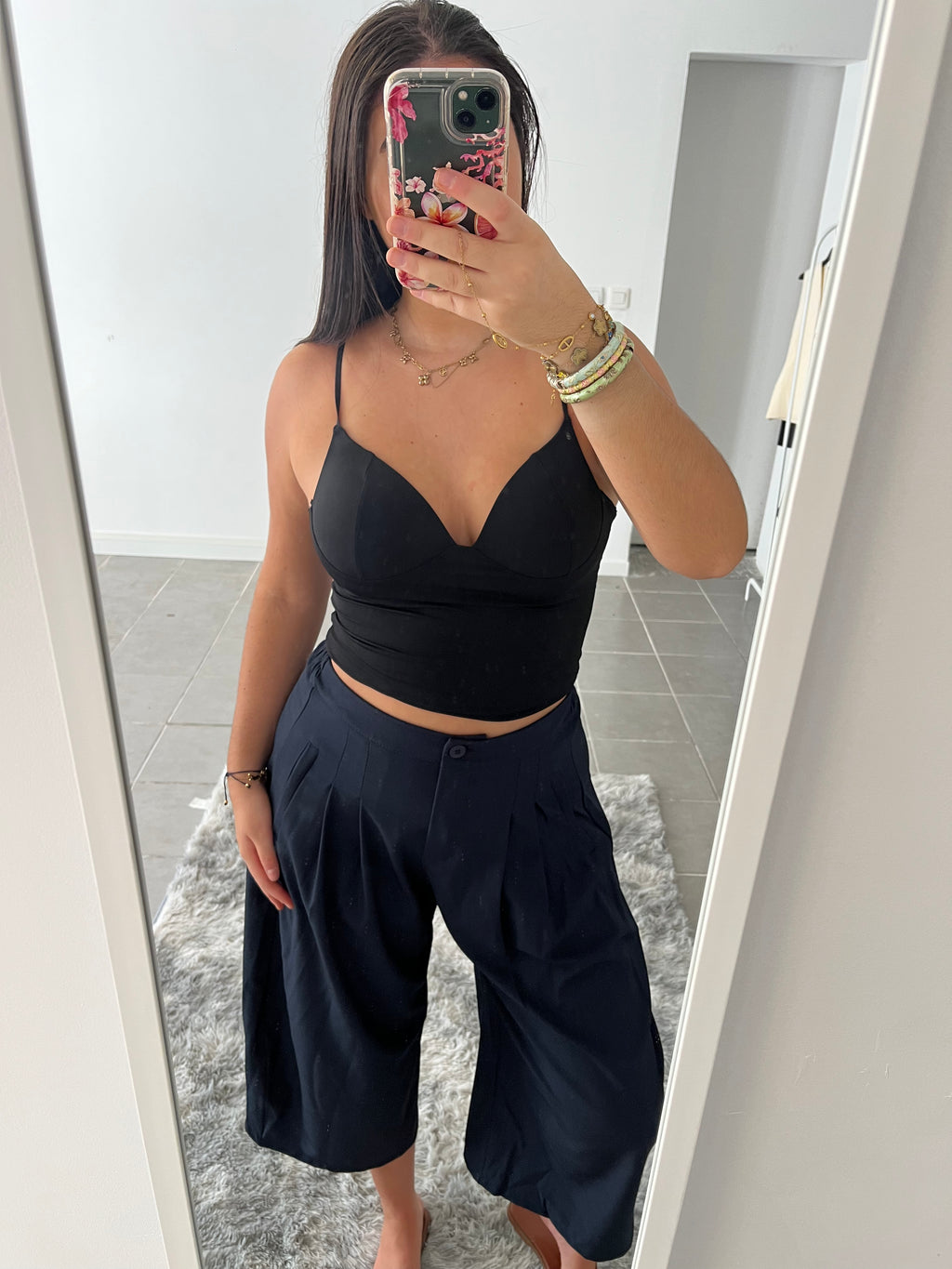 Bermudas long bleu marine