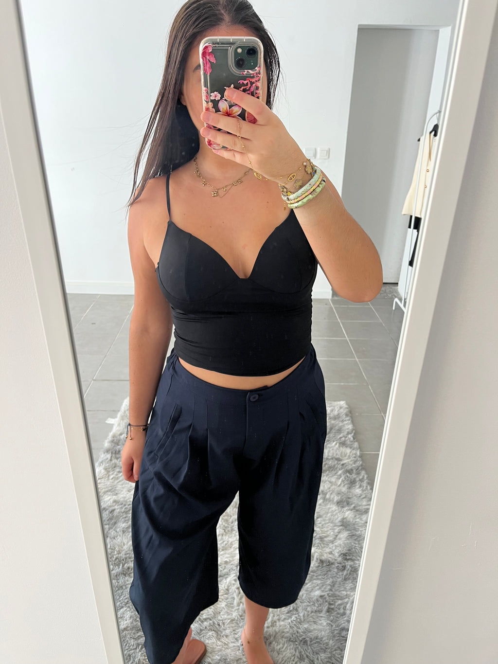 Bermudas long bleu marine