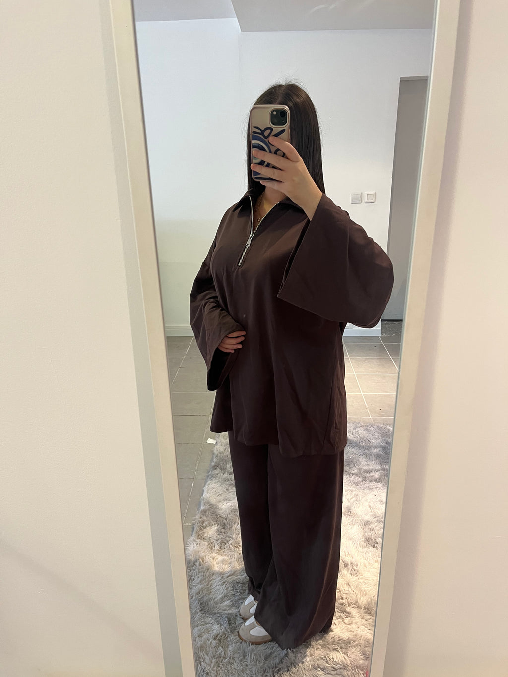 Ensemble ample marron
