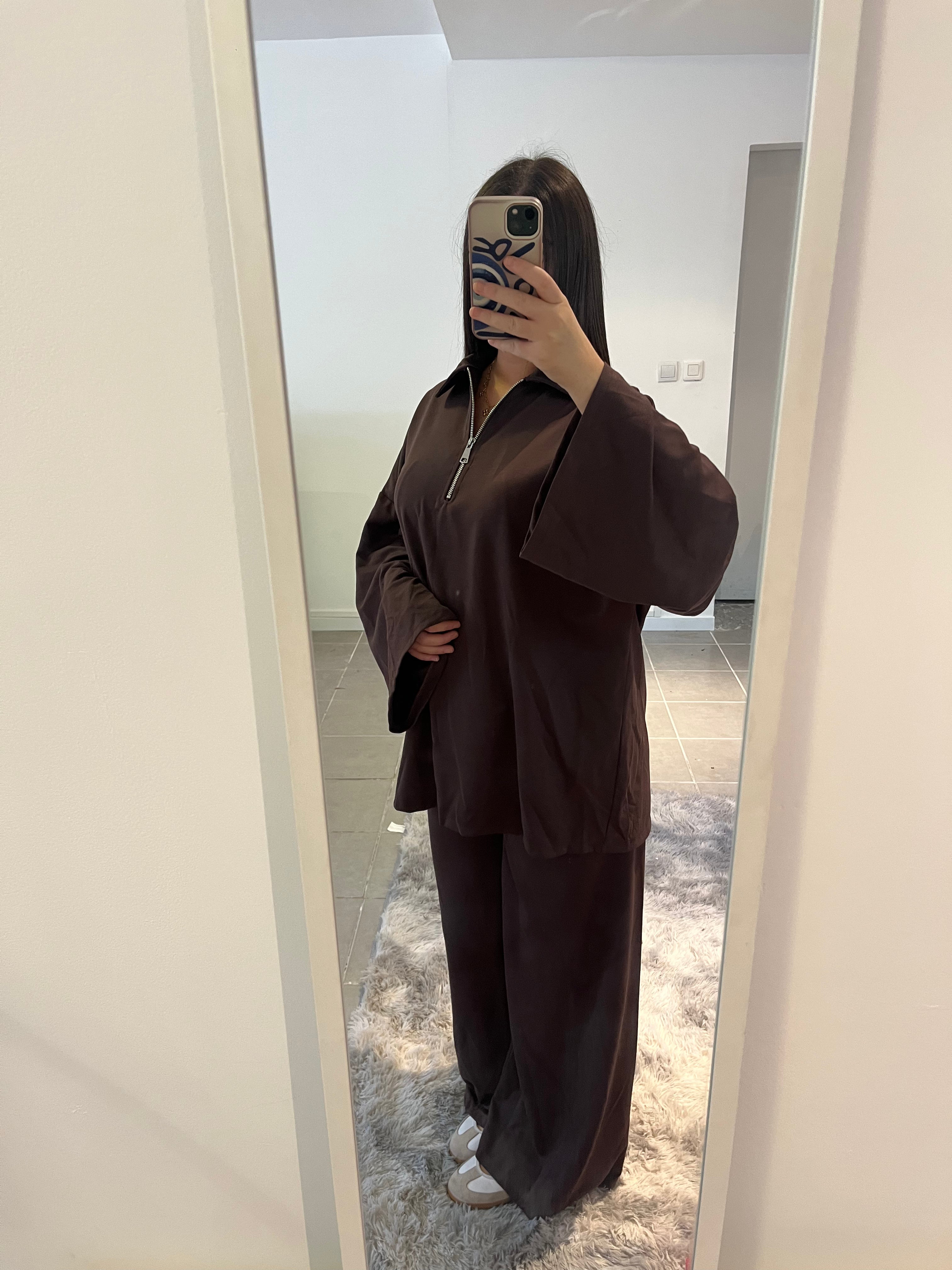 Ensemble ample marron