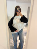 T shirt bi color noir